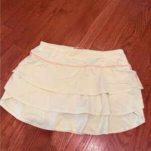 Athleta Bright Yellow Layered Mini Skirt